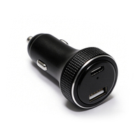 Cargador de Coche GPS de 65W con Rastreador Antipérdida, Voltímetro LED, Carga Rápida USB Tipo C, Encendedor de Cigarrillos para iOS y Android, 1 Año de Garantía