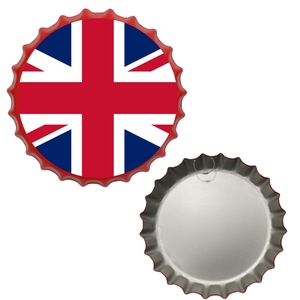 Targa in metallo a forma di tappo di bottiglia 'This Is My Happy Place Don't Ruin IT'. Decorazione divertente per bar, man cave, garage, casa. - Product Image 5