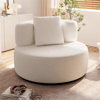 Fauteuil de salon moderne et confortable pour une personne, compressé sous vide, idéal pour balcon, maison, bureau ou hôtel
