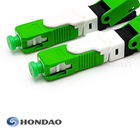 Konektor Serat Optik Cepat Hondao FAST X APC SC APC yang Dapat Dipasang di Lapangan, Konektor Cepat FTTH untuk Terminasi Kabel Drop