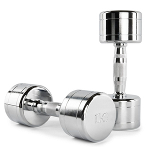 Chất lượng cao Chrome thép đào tạo quả tạ Set Electroplated Workout trọng lượng cho cánh tay tập thể dục nhà máy bán buôn - Product Image 1