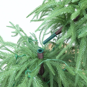 Sapin de Noël artificiel lumineux en PE en forme de feuille de saule, nouveau style, pour la décoration de Noël du salon et de la chambre - Product Image 3