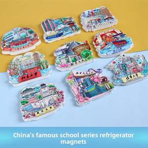 Recuerdos de Prestigiosas Universidades Chinas, Pegatinas Magnéticas de la Universidad de Pekín Tsinghua, Imanes de Admisión y Graduación para Estudiantes - Product Image 4