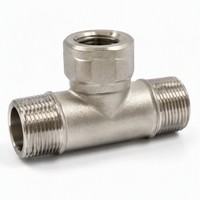Raccord en T égal en acier inoxydable 304, filetage mâle 1 pouce BSPP BSPT, moulage de précision, raccord de tuyauterie 3 voies, marque ZL, garantie 1 an