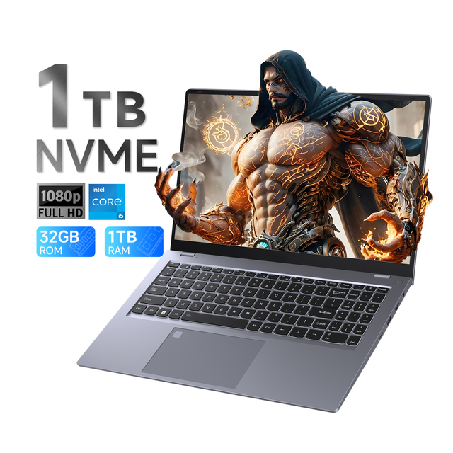 1 Tb SSD 32G DDR4 Dual SSD Intel Core I5 Laptop Computer 12th Gen 15.6 Inches HD Ordinateur Portable Pc