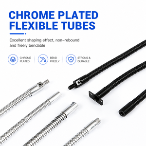 Tubo Flexible de Metal con Recubrimiento Electrolítico Negro, Curvable 360 Grados, para Micrófono, Lámpara, Soporte de Cámara, OEM - Product Image 5