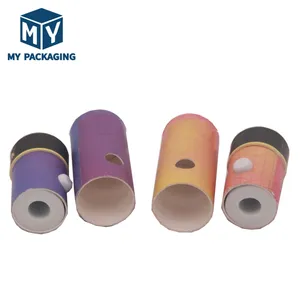 Cigarette Vaporizer With Customized Cylindrical Paper Tube Packaging With Child Resistant Design