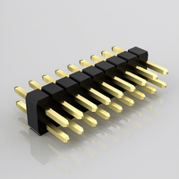 Connecteur mâle en laiton pour carte PCB, connecteur à broches, pas de 2,54 mm, 1x4 broches, boîtier en nylon pour carte PCB PZ254-1-18-Z