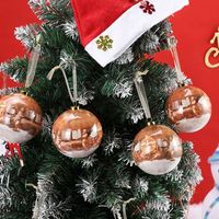 Boules de Noël semi-artisanales, décorations de Noël, boîte cadeau, 14 par boîte