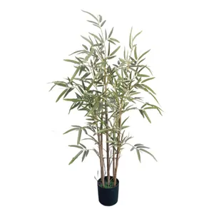 Chinese Supplier High Quality Bambou Artificiel Pas Cher Indoor Plant Bamboo Plants Artificial Tree Guirlande Crafts