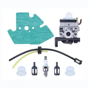 Carburetor Carb Gasket Spark Plug Fuel Line Hose Kit for Honda GX25 GX35 GX 25 35 HHT35 HHT35S FG110 Trimmer Mowers Engine