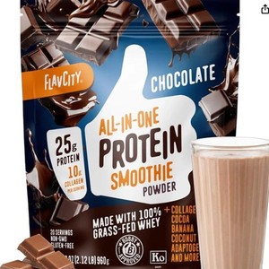 Proteine in Polvere OEM All-in-<span class=keywords><strong>One</strong></span> da Latte Grass-Fed con 25g Proteine e 10g Collagene, Gusto Cioccolato, Sostituto del Pasto - Product Image 1