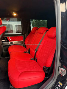 Housse de siège sur mesure pour accessoires de voiture, 5 housses de siège en cuir de luxe adaptées à Mercedes Benz GLE 450 350 G580 550e GLS <span class=keywords><strong>400</strong></span> - Product Image 2