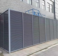 Ventes chaudes, volet de fenêtre en aluminium pour climatisation extérieure, type persienne, pour la protection des pompes à chaleur