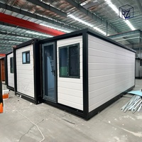 Casa Contenedor Impermeable Expandible de 40 pies con Puerta Antirrobo para Residencia a Largo Plazo, Casa Modular con Instalaciones Eléctricas Ray-Zen