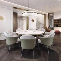 Nueva Serie de Sillas de Comedor de Diseño JP, Silla de Comedor Moderna Tapizada en Tela y Cuero