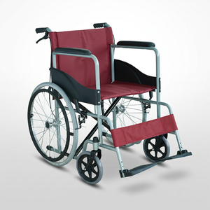 Silla de Movilidad Manual con Ruedas Traseras Grandes de Metal, Freno de Doble Bloqueo para Personas Mayores y Discapacitadas, Uso Diario en Exteriores - Product Image 1