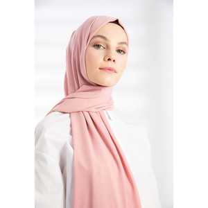 Châle en tricot de crêpe rose - Product Image 1