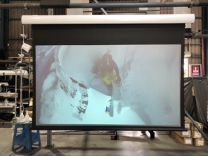 <span class=keywords><strong>New</strong></span> Alr Tinh Thể Màu Đen Tab-Căng Thẳng Sang Trọng Điện Màn Hình Máy Chiếu 4K 120 Inch Treo Tường/Trần Cơ Động Cơ Màn Hình Chiếu - Product Image 3