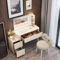 Meubles de chambre à coucher intelligents, modernes, simples et multifonctionnels, table de maquillage princesse avec armoire latérale, miroir intelligent