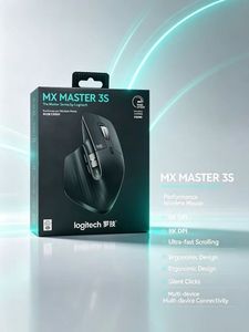 Para Logitech <span class=keywords><strong>MX</strong></span> <span class=keywords><strong>Master</strong></span> 3S 8000 DPI rueda de cambio automático ergonómico inalámbrico USB óptico <span class=keywords><strong>Mini</strong></span> ratón negro estilo de juego de oficina para PC - Product Image 1