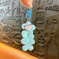 Creatieve Acryl Ananas Druivenbos Sleutelhanger Virale Telefoonhanger Exquise Tas Charm Groothandel Accessoire Fruit