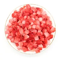 Fraises entières surgelées IQF de qualité supérieure 25-35mm, baies rouges sucrées, vente en gros, fraîchement cueillies, surgelées en vrac pour smoothies et pâtisseries