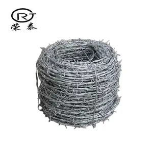 Promotional price barb fence roll 2mm 2.5 mm 16 gauge stainless steel wire roll barb