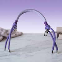 Poignée de sac nouée tendance 2026, sangle de sac tissée de luxe, poignée supérieure en macramé pour sacs à main pour femmes, poignée de remplacement en corde de créateur