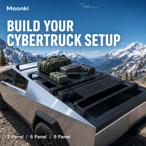 Kit de panneaux MOLLE pour porte-bagages de toit Cybertruck, rangement modulaire pour équipement de camping et de récupération - Product Image 6