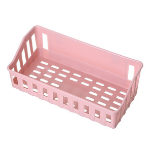 Étagère de rangement murale pour salle de bain, en plastique, sans perçage, rectangulaire, pour toilettes, lavabo, organisateur, blanc cassé, marron clair, gris, bleu - Product Image 5