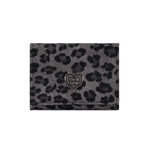 Cartera de mano triple de piel sintética con estampado de leopardo vintage, de excelente calidad y a la moda, con 5 ranuras para tarjetas y ventana para identificación, para mujer. - Product Image 4