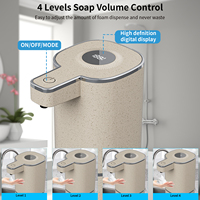 Distributeur de savon liquide numérique M19Pro, distributeur automatique de savon en mousse pour salle de bain et cuisine, 420ml, sans contact, avec écran LCD, IPX5