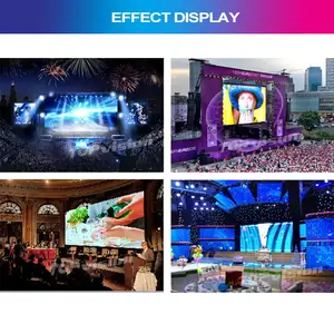 شاشة عرض رقمية عالية الأداء سعر الإعلان شاشة قابلة للإيجار متحركة شاشة مسرح بضوء فيديو