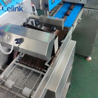 Machine d'enrobage automatique au chocolat pour la production de biscuits, gaufrettes, cookies et pralines