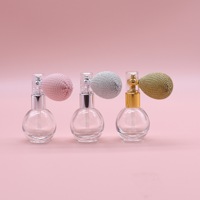 12ML rond HM H0194 verre poudre vaporisateur bouteille Airbag pompe pulvérisateur 13mm calibre exquis cosmétique utilisation vide bouteille roseau diffuseur