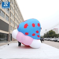 Modèle de chien de dessin animé gonflable géant personnalisé, mascotte IP, décoration d'événements publicitaires commerciaux en plein air