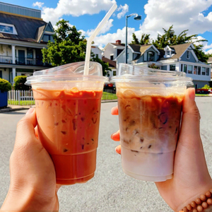 Dùng Một Lần Takeaway Tùy Chỉnh Rõ Ràng 16Oz Nhựa Pet Cà Phê Đá Lạnh Uống Sinh Tố Bong Bóng Trà <span class=keywords><strong>Cup</strong></span> Với Logo - Product Image 1