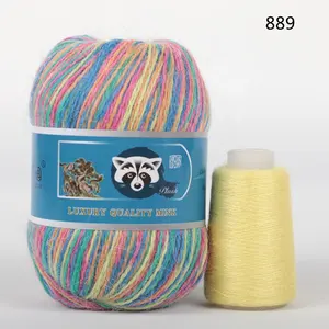 Standard mink yarn 1/13 nylon shinning mink hair yarn