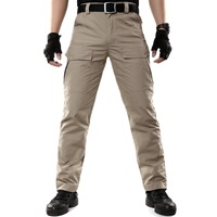 Pantalon Tactique Imperméable Homme Anti-Déchirure Multi-Poches pour Randonnée Chasse Travail Cargo