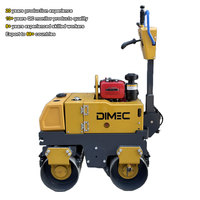 PME-R860 Mini compacteur à rouleaux manuels Rouleau vibrant hydraulique à double tambour