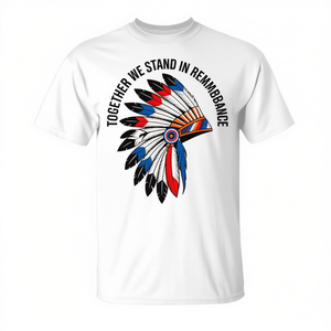 T-shirt Unity Day pour la protection des enfants des Indiens d'Amérique, blanc, taille moyenne - Product Image 2