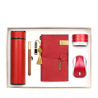 Ensemble de cadeaux d'affaires avancé élégant et personnalisé avec logo pour hommes banque d'alimentation sans fil A6 haut-parleur pour ordinateur portable stylo en bois-pour entreprise