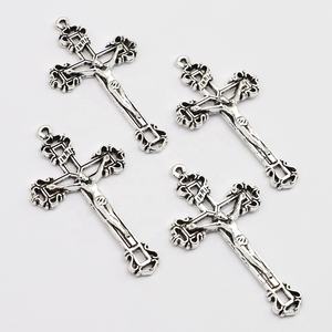 Salib Katolik INRI Yesus Salib 2 Inci, Logam Paduan - Product Image 3