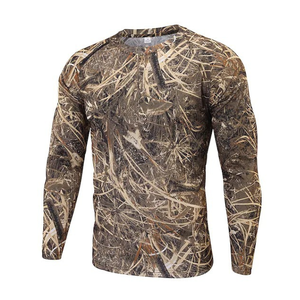 DFS920 Sous-vêtements de sport à manches longues respirants légers à séchage rapide camouflage 3D Chemises à col rond - Product Image 5