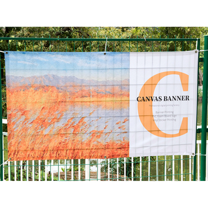 Bannière en vinyle sur mesure, résistante aux intempéries, en PVC, avec bords ourlés, pour campagnes marketing en extérieur - Product Image 1