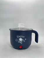 Mini-cocotte électrique multifonctionnelle en acier inoxydable, capacité 2L, prise EU/US, portable, pour dortoir et usage domestique