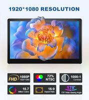 Nuevo Monitor Táctil Industrial de 13.3 Pulgadas FHD 1920x1080 IPS, Monitor Táctil para Laptop con Soporte VGA y Montaje VESA