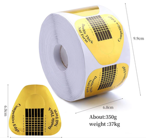 Lot de 500 formes à ongles en gel pour extensions d'ongles, classiques, solides, de qualité supérieure, à usage unique, en plastique souple de luxe - Product Image 2