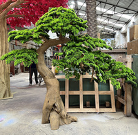 Große Outdoor Indoor gefälschte große Baum grüne künstliche Kiefer Zypresse Baum für Garten Herzstück Dekor